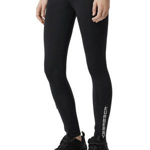 Authentic Burberry Vertical Logo Leggings Size XS